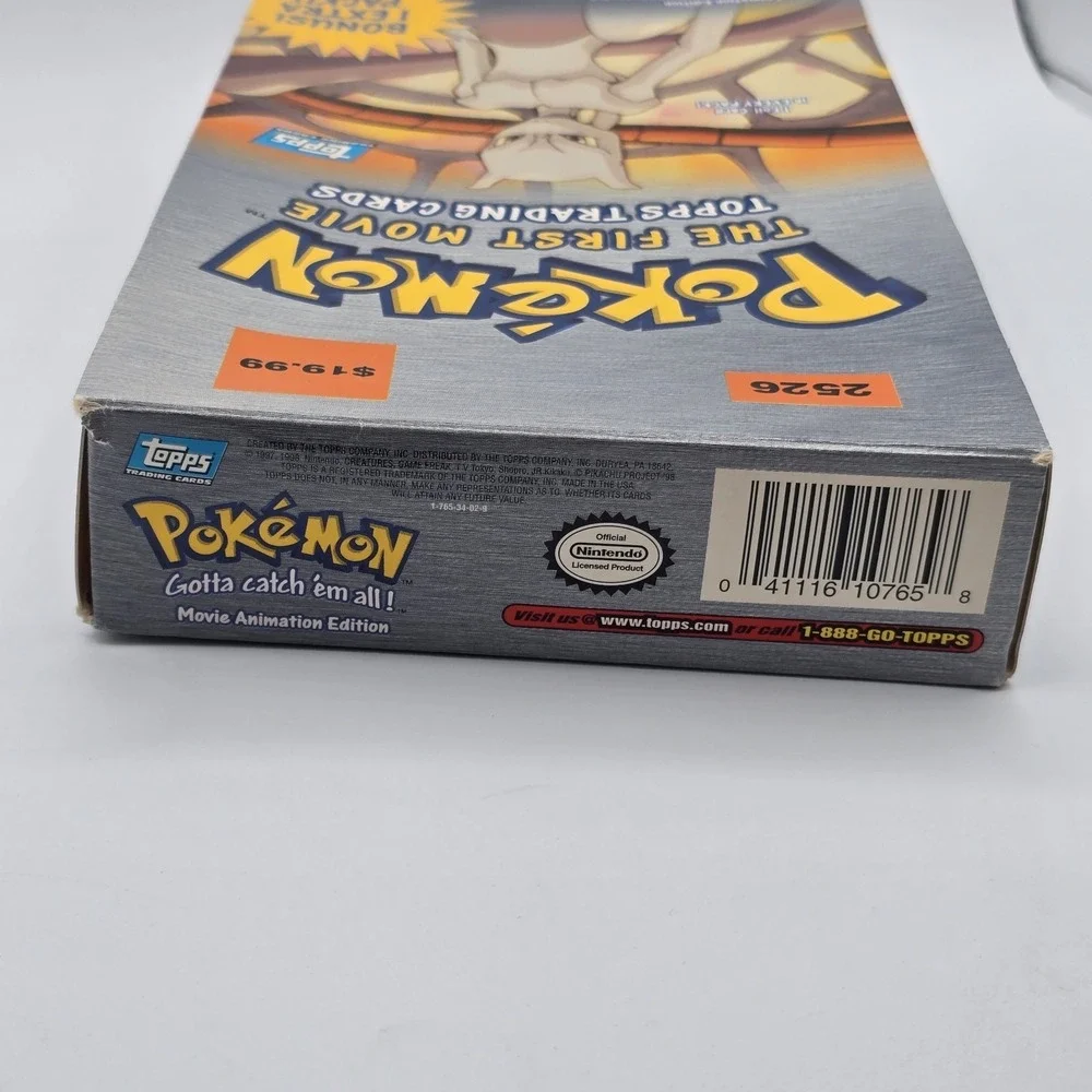 Topps Pokemon the‎ First Movie Trading Cards 10 Pack Booster EMPTY Box